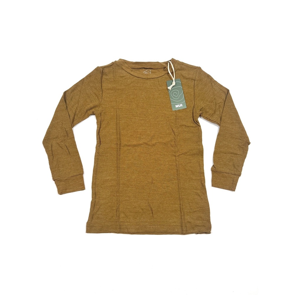 Nui Organics Merino Silk Crew Kelp 6Y
